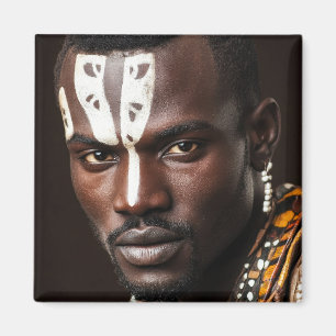 Imán Arte tribal para un hombre africano