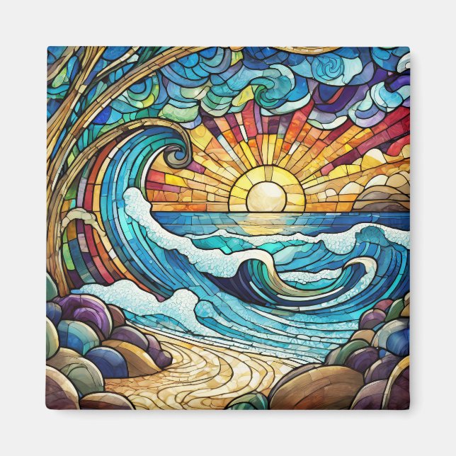 Imán Arte tropical (Frente)