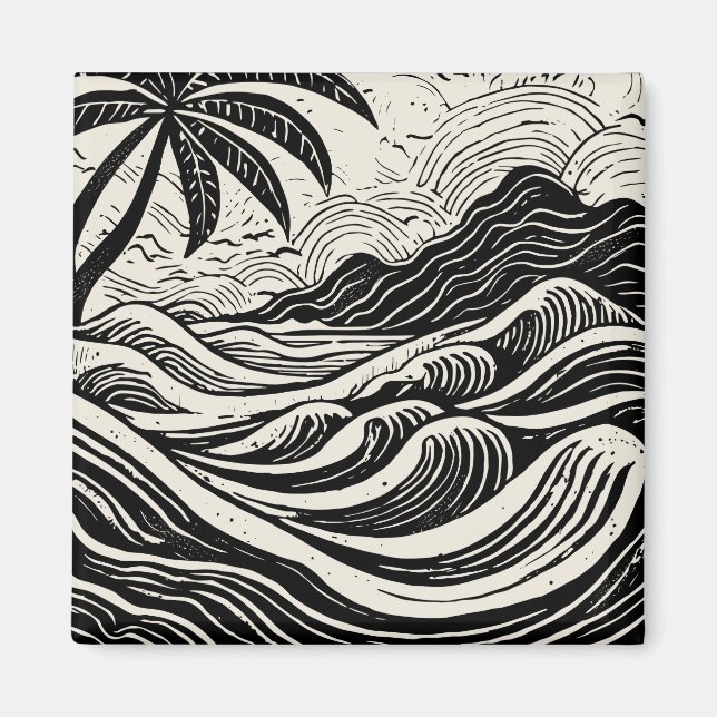 Imán Arte tropical (Frente)