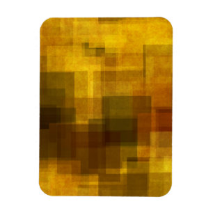 Imán arte vintage colorido abstracto geométrico