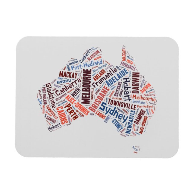 Imán Arte Word de Australia (Horizontal)