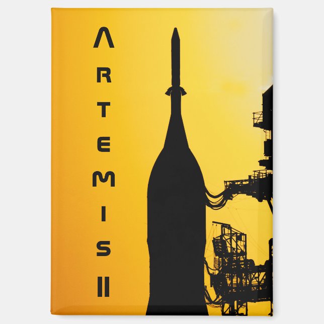 Imán Artemis II rumbo a la plataforma de lanzamiento (Anverso)