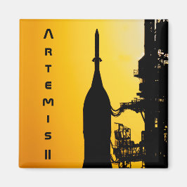 Imán Artemis II rumbo a la plataforma de lanzamiento