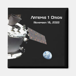 Imán Artemis Orion Spacecraft Blue Marble Button