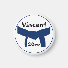 Imán Artes marciales cinturón azul oscuro