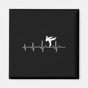 Imán Artes Marciales Corazón Late Kung Fu Karate Cintur