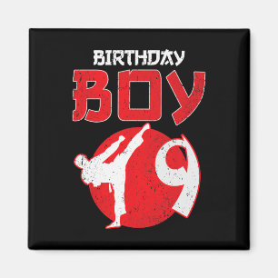 Imán Artes Marciales Cumpleaños 9 Años Karate Taekwondo