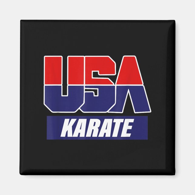 Imán Artes Marciales de Karate Equipo USA 2021 (Frente)