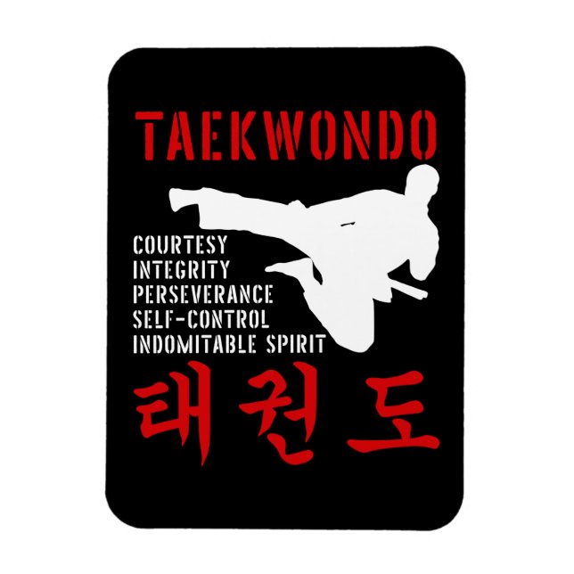 Imán Artes marciales de Taekwondo (Vertical)