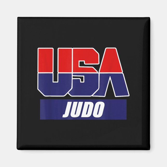 Imán Artes Marciales Judo 2024 Equipo USA (Frente)