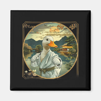 Imán Artes Marciales Karate Pato Jardín Atardecer Mma