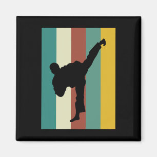 Imán Artes marciales Kickboxing Karate Taekwondo Retro