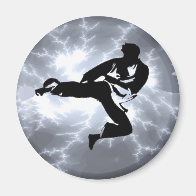Imán Artes marciales Silver Lightning (Frente)