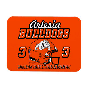 Imán Artesia Bulldogs 33 Campeonatos Estatales Magnet