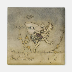 Imán Arthur Rackham   Hada, ilustracion de A Midsu