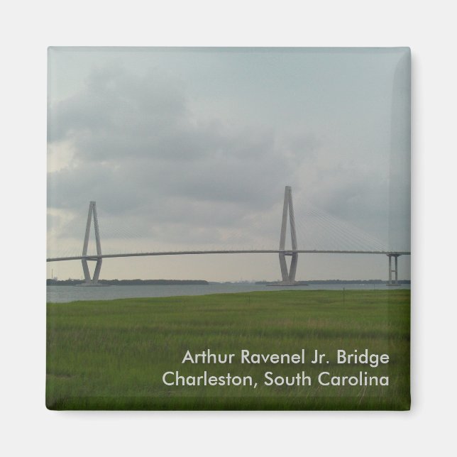 Imán Arthur Ravenel Jr. Bridge Magnet - Charleston, SC (Frente)