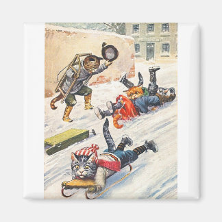 Imán Arthur Thiele - Gatos Antropomórficos Bobsledding