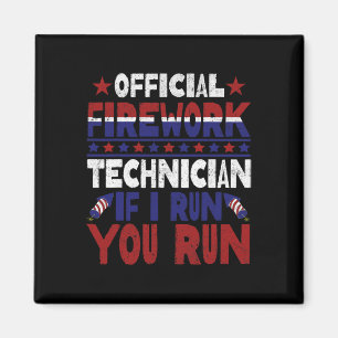 Imán Artista De Firework 4 De Julio Funny Usa Pyro-tec