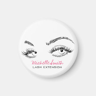 Imán Artista de maquillaje azota los brotes negro y bla