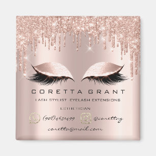 Imán Artista de maquillaje latigazos Extensión Rosa Dri