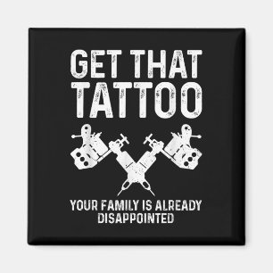 Imán Artista De Tatuajes Graciosos Para Hombres Tattooe