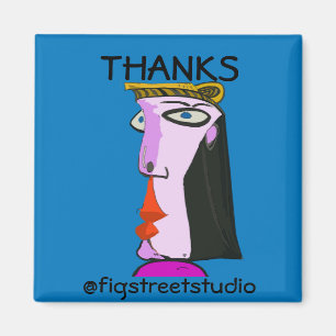 Imán Artista local, Gracias, editar texto