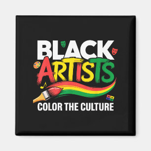 Imán Artista Negro Colorea La Cultura Mes de la Histori