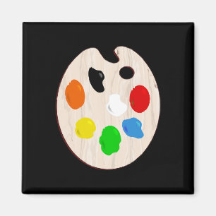 Imán Artista pintador paleta de pintura disfraz de Hall