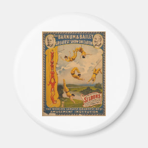 Imán Artistas de trapecio Barnum y Bailey 1896