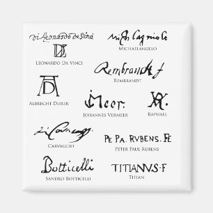 Imán artists-signatures-No5-classical-artists