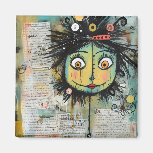 Imán ArtLady 16 Encantadora y angustiada (Frente)