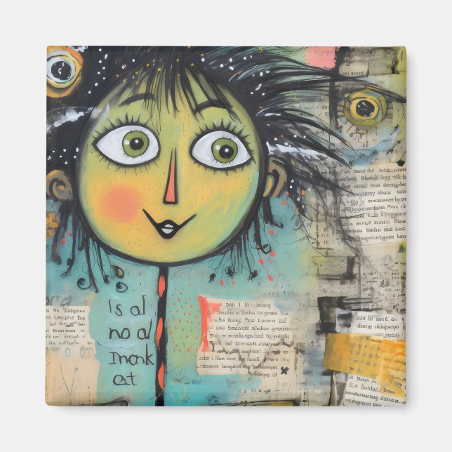 Imán ArtLady 17 Encantadora y angustiada (Frente)