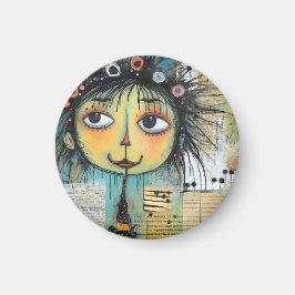 Imán ArtLady 1 Encantador y angustiado