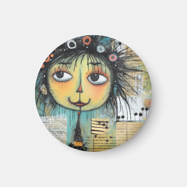 Imán ArtLady 1 Encantador y angustiado (Frente)