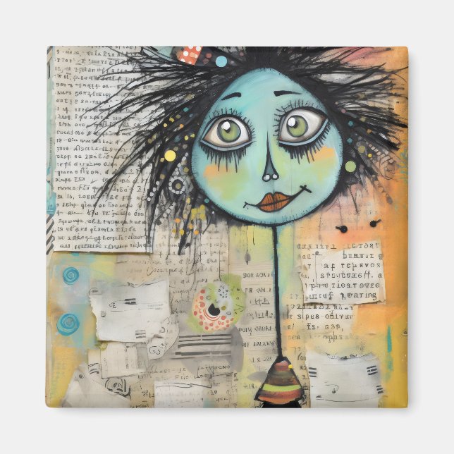 Imán ArtLady 2 Encantador y afligido (Frente)