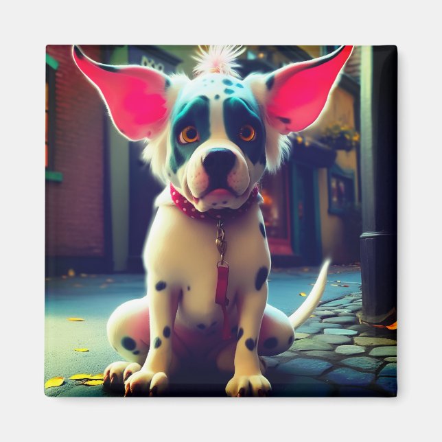 Imán Artsy Dog (Frente)