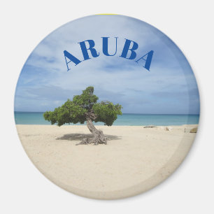 Imán Aruba Beach Scene Magnet