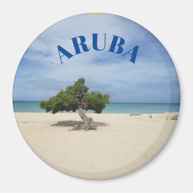Imán Aruba Beach Scene Magnet (Frente)