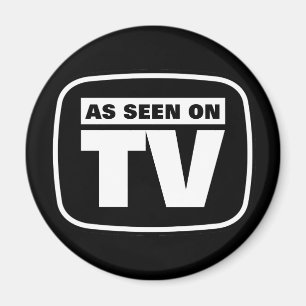 Imán As Seen on TV - Black and White