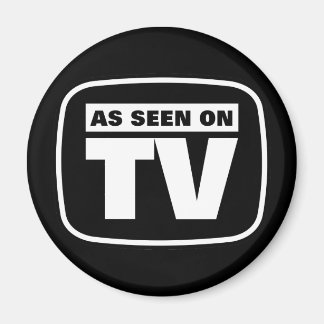Imán As Seen on TV - Black and White