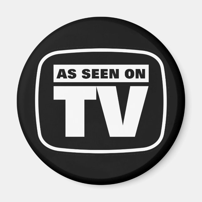 Imán As Seen on TV - Black and White (Frente)
