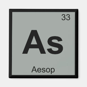 Imán As - Símbolo de tabla periódica de química de fábu