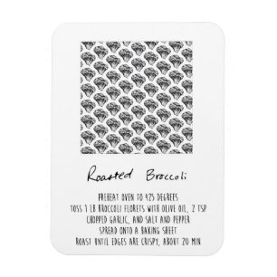 Imán asado de la receta del bróculi