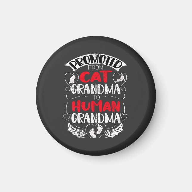 Imán Ascendida de Abuela Gata a Abuela Humana (Frente)
