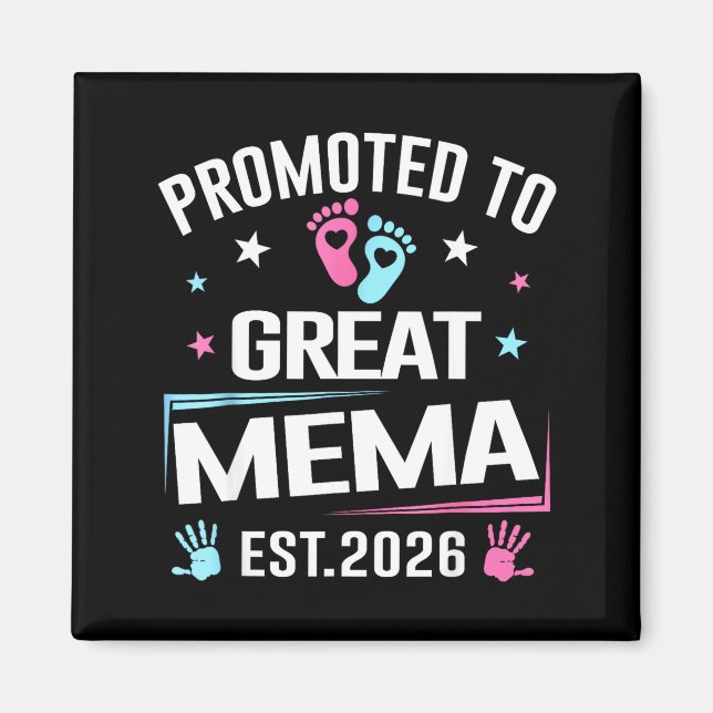 Imán Ascendido a Gran Mema Est 2026 Anuncio de Embarazo (Frente)