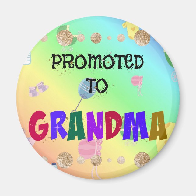 Imán Ascendido a la abuela, la celebración, (Frente)