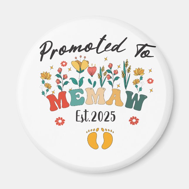 Imán Ascendido a Memaw est. 2025: Un año especial para  (Frente)