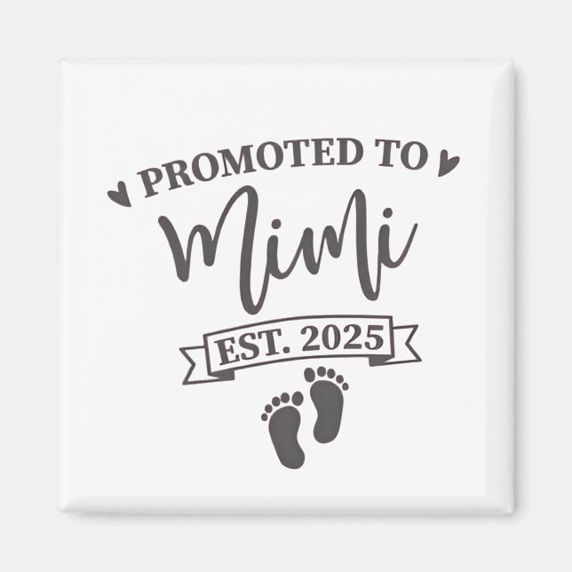 Imán Ascendido a Mimi Est. 2025 Abuela en camino (Frente)