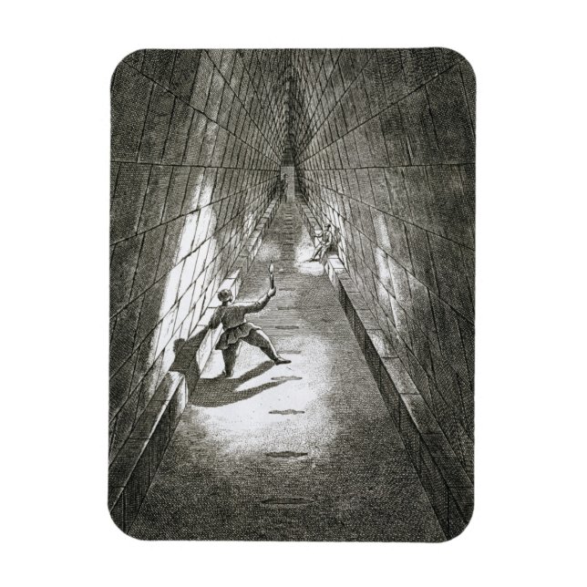 Imán Ascenso interior de una pirámide, c.1780 (grabado) (Vertical)