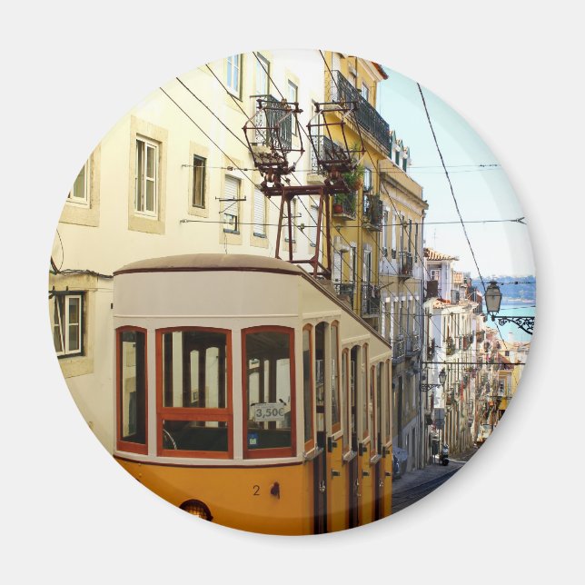 Imán Ascensor da Bica, Lisboa, Portugal (Frente)